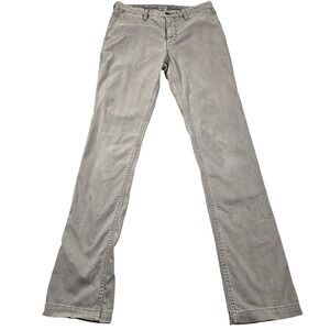 Faherty Brand Chino Pants Mens Gray 28 Straight Stretch Cotton Casual Trousers